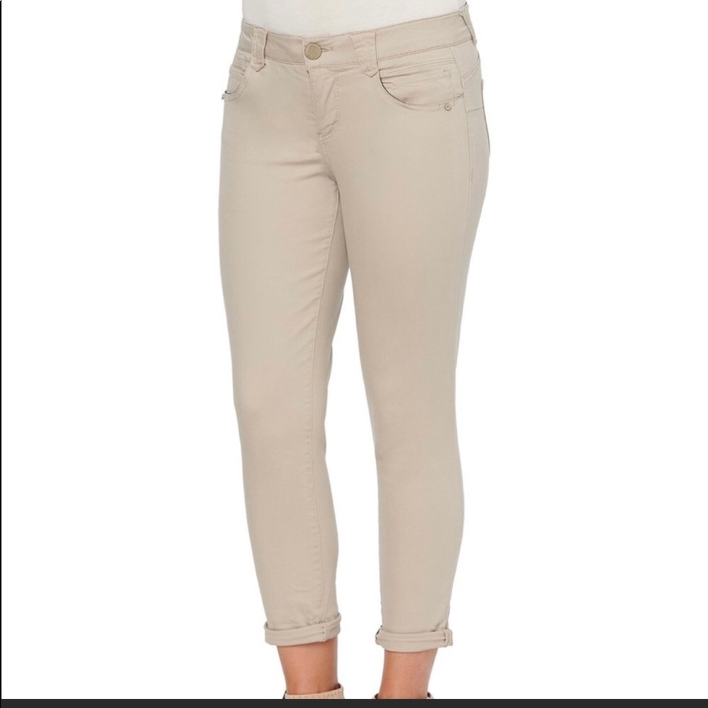 Democracy Tan Ankle Skimmers Pants Size 4 - Picture 11 of 12